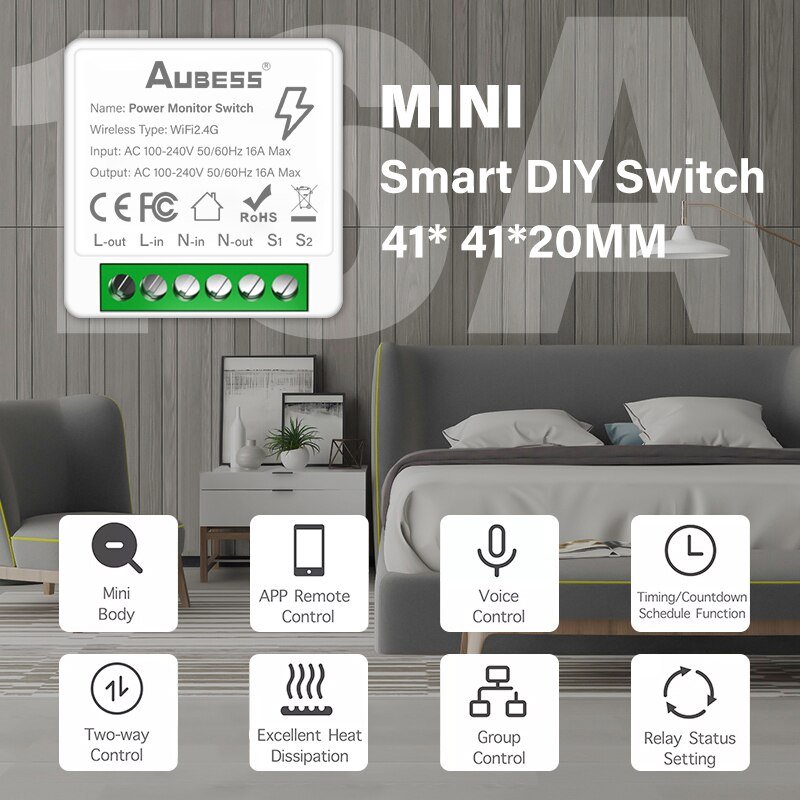 16A-Power-Monitor-Smart-Switch-Tuya-Wifi-2-way-Control-Smart-Switch-DIY-Module-Smart-Home-1