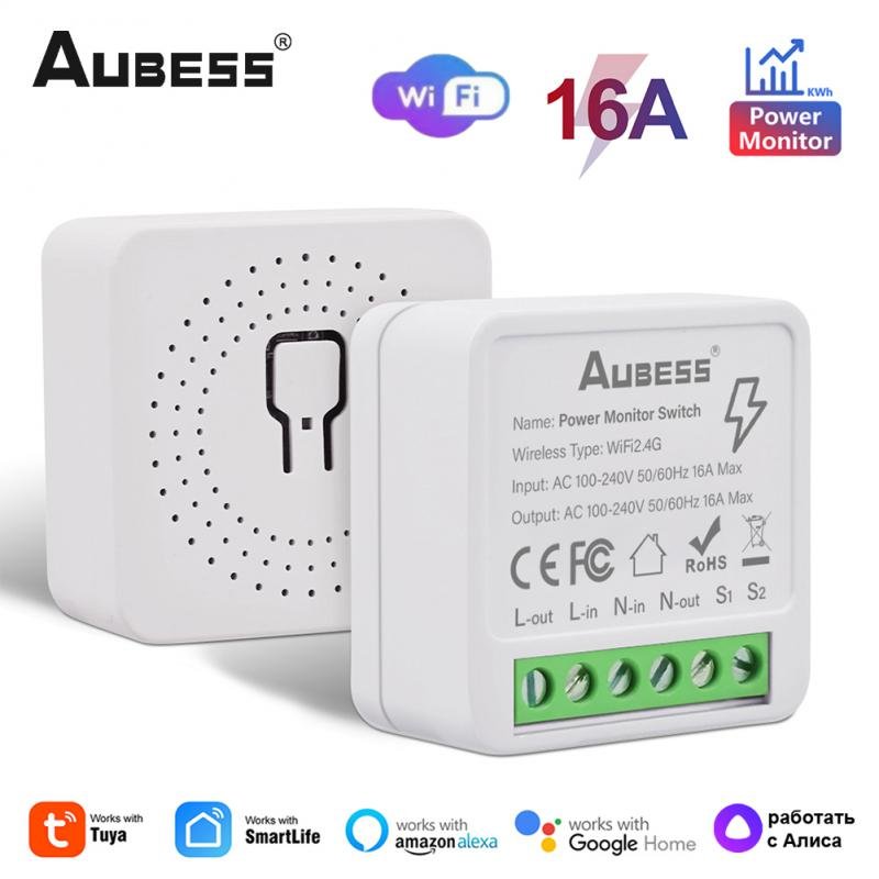 16A-Power-Monitor-Smart-Switch-Tuya-Wifi-2-way-Control-Smart-Switch-DIY-Module-Smart-Home