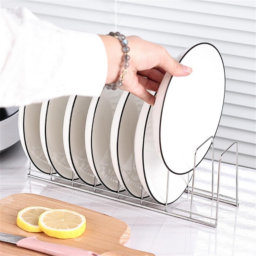 2pc-Kitchen-Organizer-Stainless-Steel-Dish-Bowl-Rack-Drying-Shelf-Utensil-Cutlery-Drainer-8-Slots-Storage-5