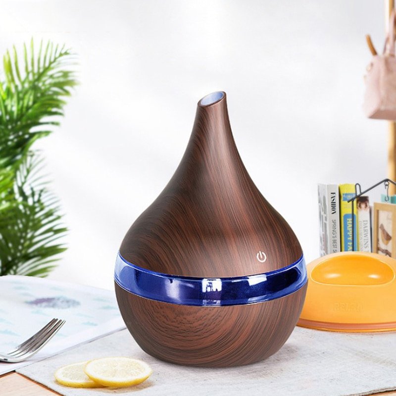 300ML-Air-Humidifier-Electric-Aromatherapy-Diffuser-Mist-Maker-Wood-Grain-Difusor-Humidificador-With-LED-Light-For-2