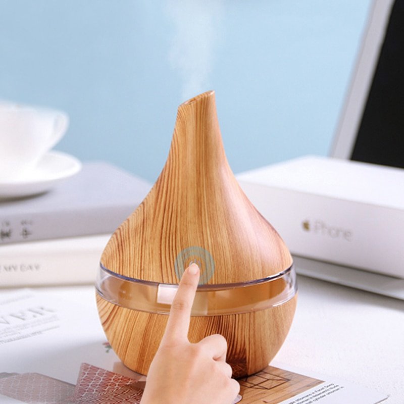 300ML-Air-Humidifier-Electric-Aromatherapy-Diffuser-Mist-Maker-Wood-Grain-Difusor-Humidificador-With-LED-Light-For-3