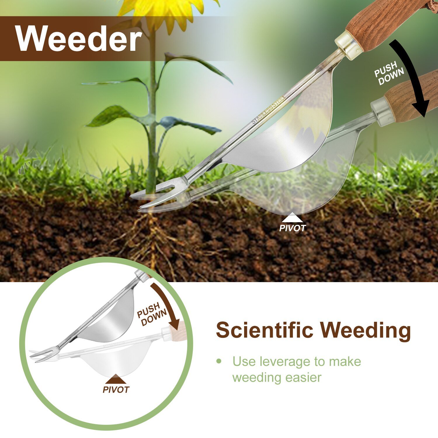 EZARC-4Pcs-Garden-Tools-Set-for-Gardening-Orchard-Bonsai-Kit-Stainless-Steel-Garden-Set-Utensils-with-5