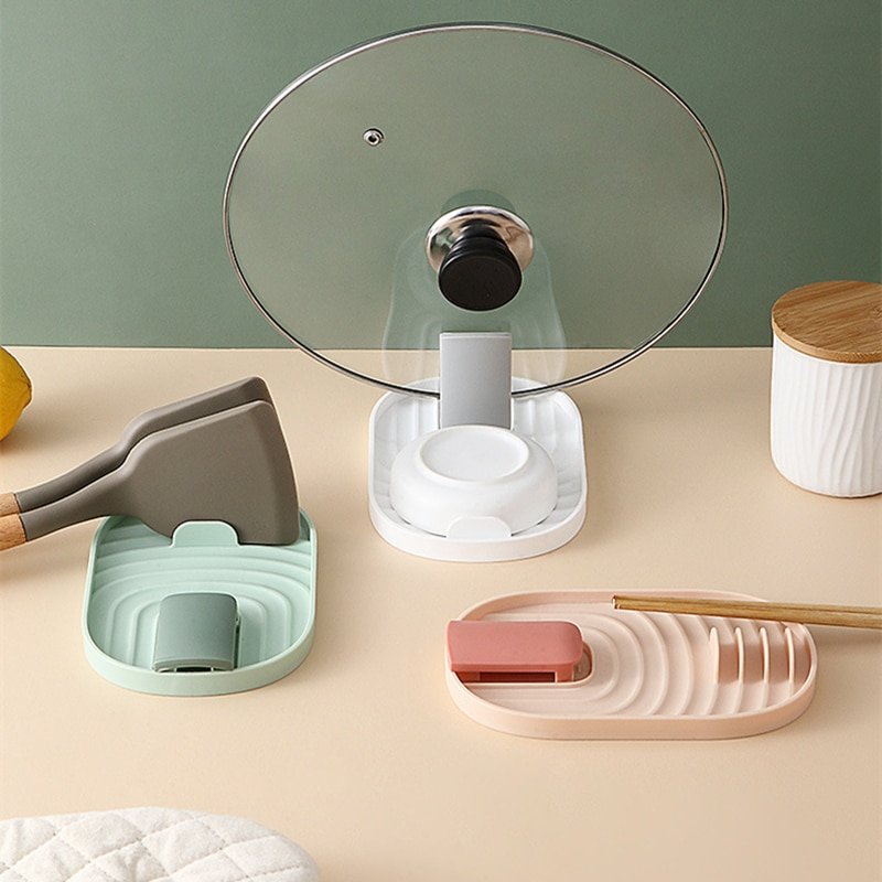 Kitchen-Spatula-Holders-Spoon-Fork-Rack-Shelf-Pot-Lid-Organizer-Chopsticks-Spoon-Rest-Non-slip-Silicone-5