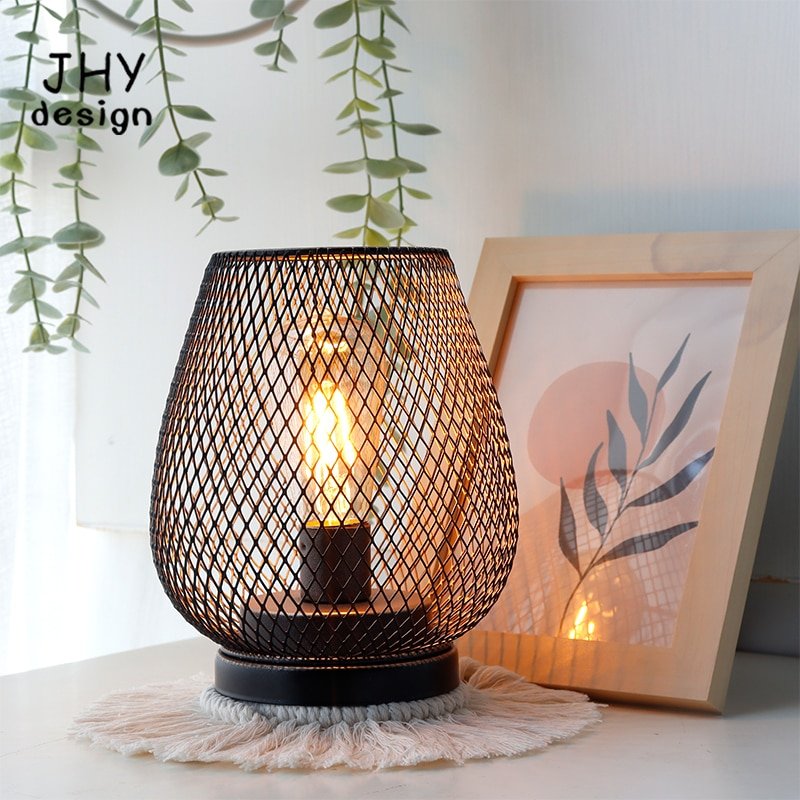 Metal-Cage-LED-Table-Lamp-Battery-Powered-Table-Lantern-Ornament-Outdoor-Lamp-Home-Garden-Christmas-Party-2