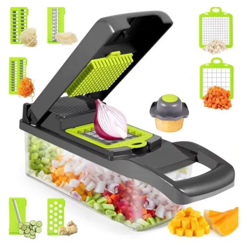 Multifunctional-Fruit-Vegetable-Cutter-Slicer-Grater-Shredders-Plastic-Drain-Basket-Slicers-8-In-1-Gadget-Kitchen