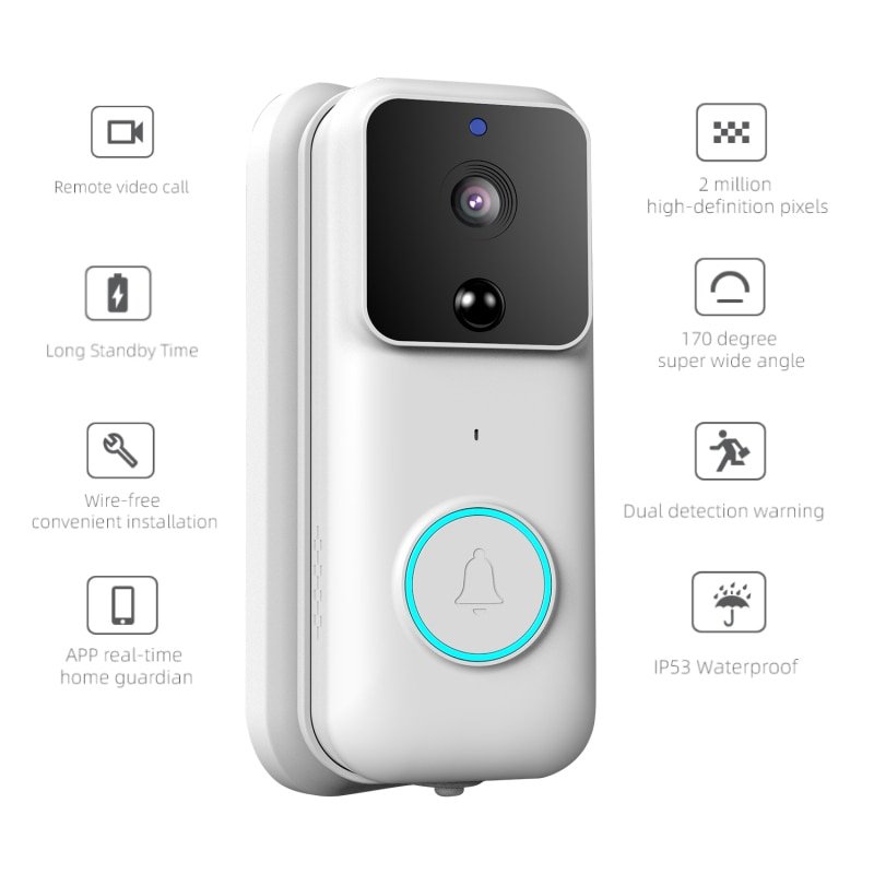 Security-IP-Intercom-Video-Doorbell-Motion-Detect-WiFi-Visual-Door-Phone-Camera-Wireless-Waterproof-Outdoor-Smart