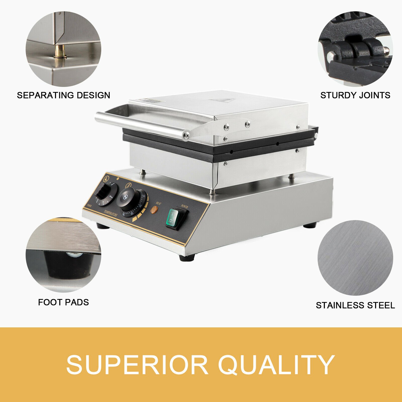 VEVOR-Commercial-Electric-Waffle-Maker-Kitchen-Appliance-Home-Round-Square-Shape-Baking-Pan-Toaster-Cake-Baker-4